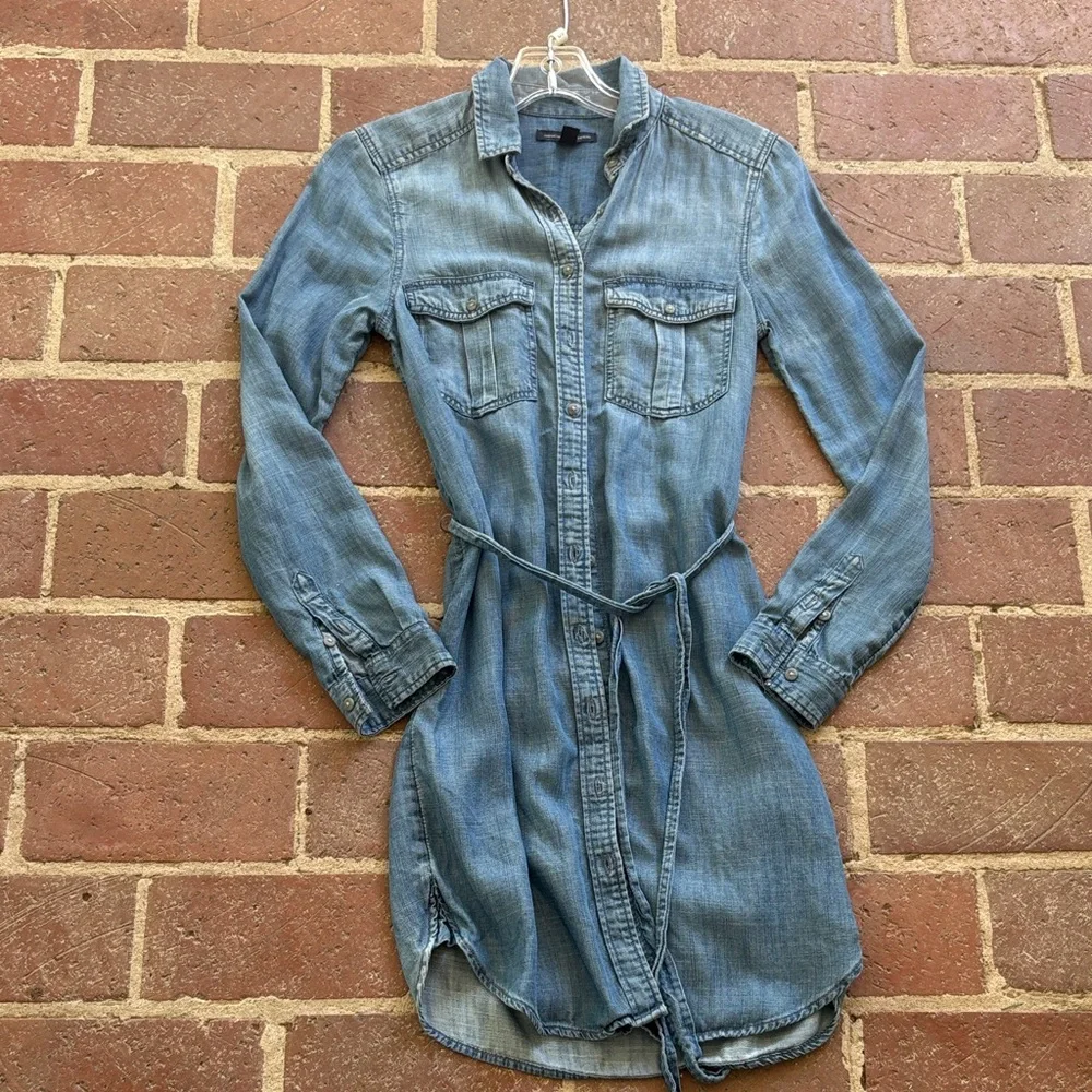American Eagle Outfitters Blue Chambray Dress - Picture 7 of 11
